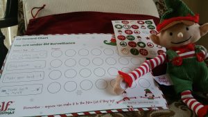 elf for Christmas reward chart