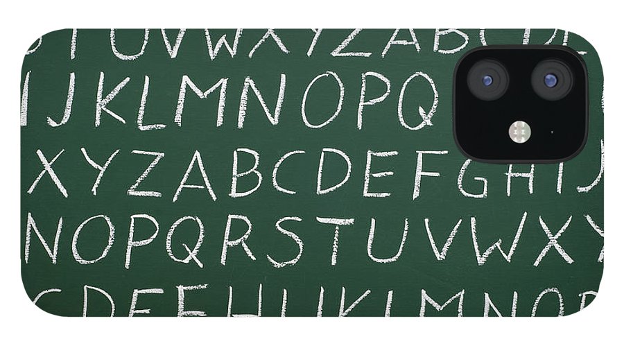 chalk alphabet iPhone case teacher