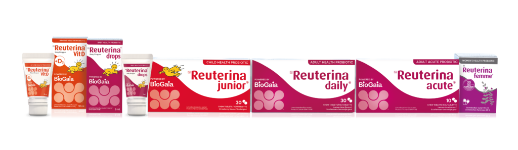 Reuterina products, drops, junior, daily, acute, femme