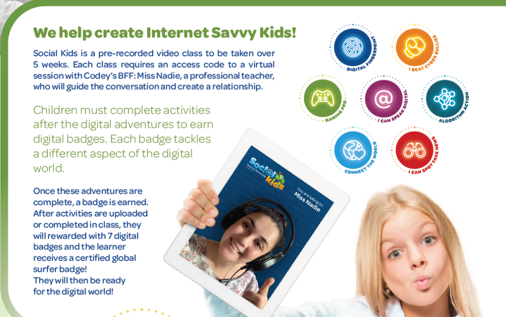 Earn badges with social kids for online safety