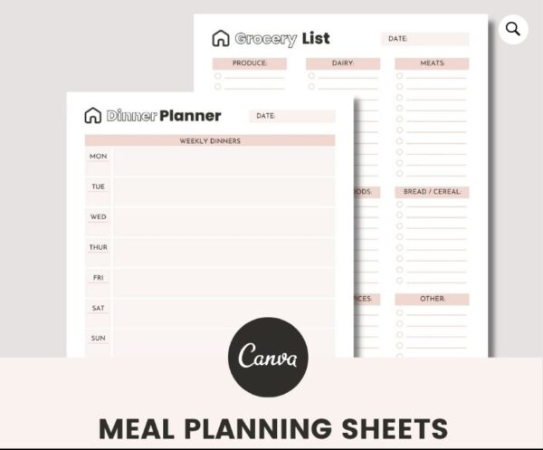 meal planner grocery planner