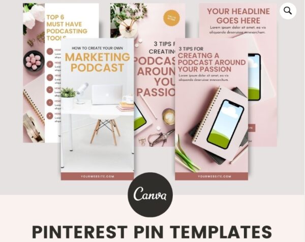 pinterest templates - all sorts, podcast, lead generation, general, blog posts