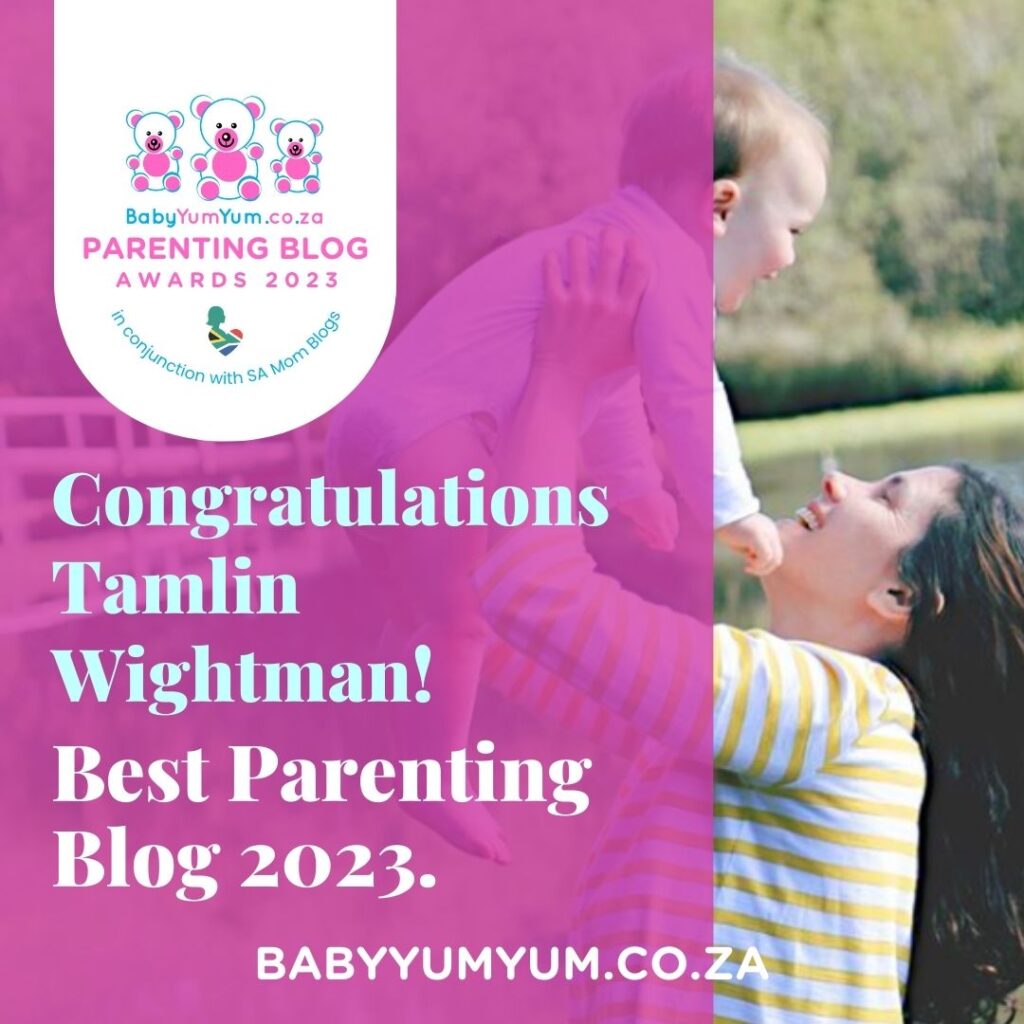 Winner Best Parenting Blog 2023 Tamlin Wightman