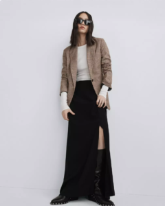 Tweed jacket black skirt Rag and Bone