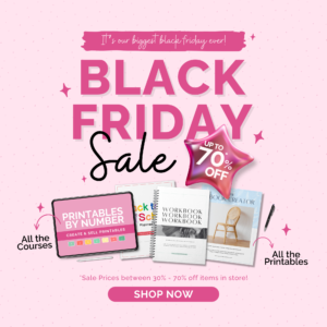 black friday sale start a mom blog printables 