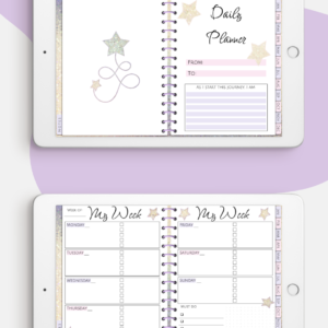 Sparkly digital planner - includes calandars, monthly and weekly planners, plus to do lists and notes