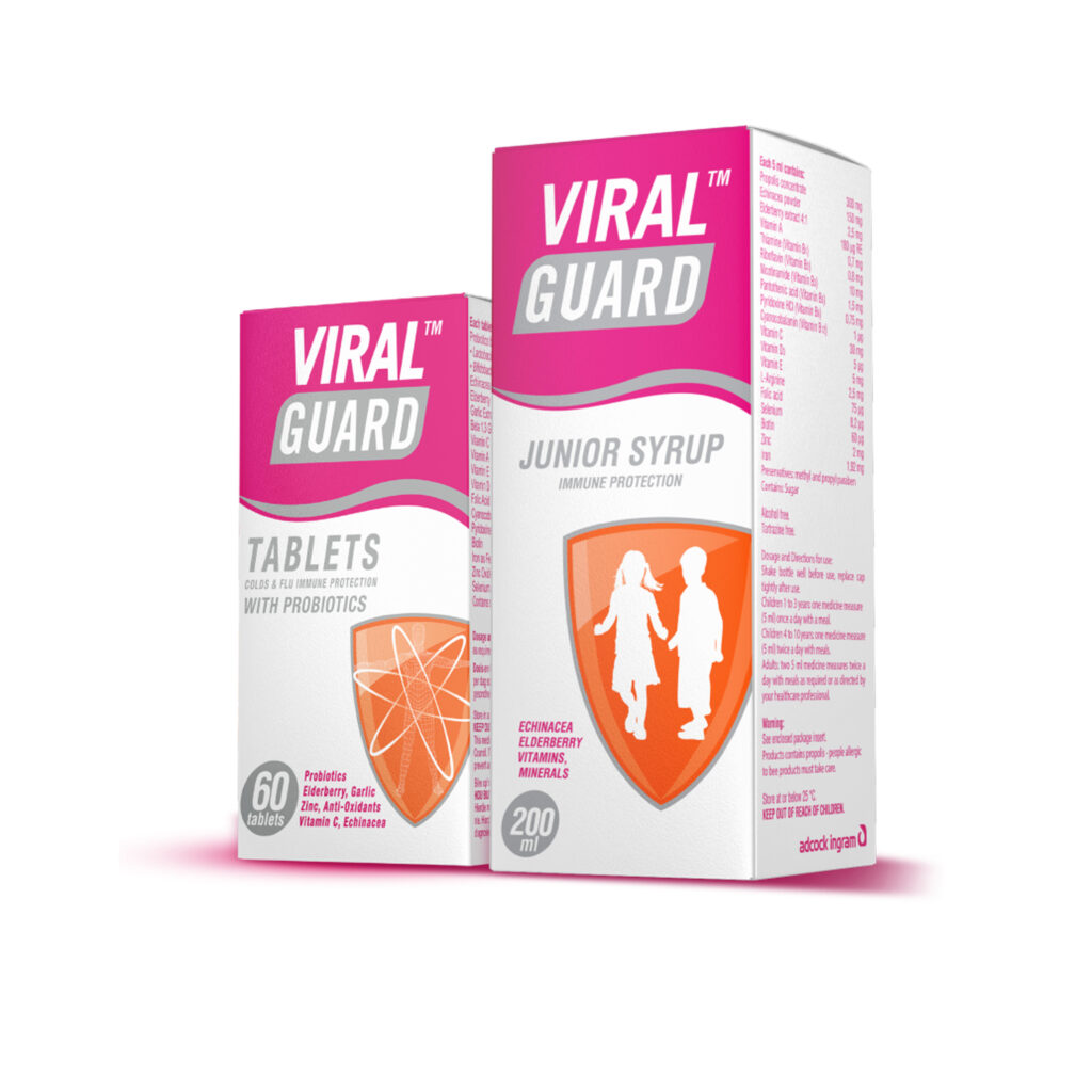 viral guard syrup and tablets - immune protection and colds and flu protection with probiotics