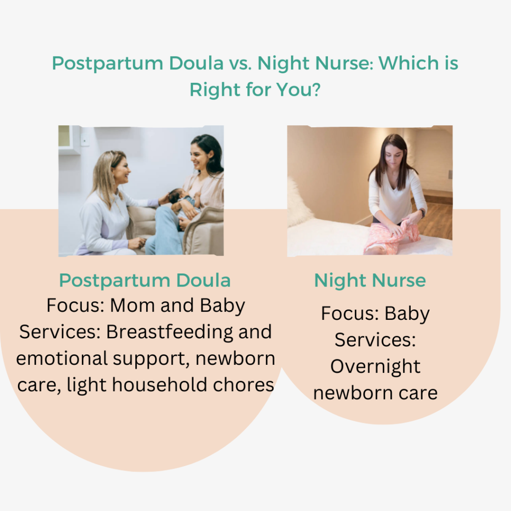 Postpartum doula versus night nurse; which is right for you?