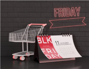 promotions and discounts: Black Friday trolley