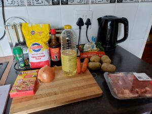 Ingredients you will need for lamb hot pot