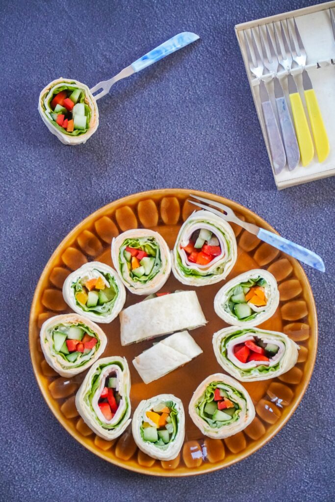 Veggie pancakes - almost like sushi - lunch box ideas for picky eaters