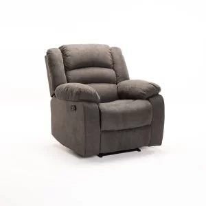 OLI FABRIC ARMCHAIR RECLINER - DARK GREY