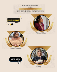 Best Social Media Entrepreneur: Purposefully Influencing Awards. Nominations: Mbali Bezuidenhout @mbalibezuidenhout
Wendy Mbatha @w.mbatha
Mandy
