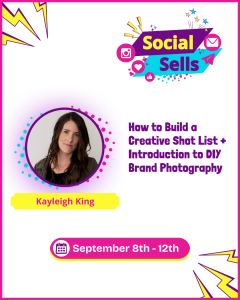 Kayleigh King - Shot list and DIY brand photography