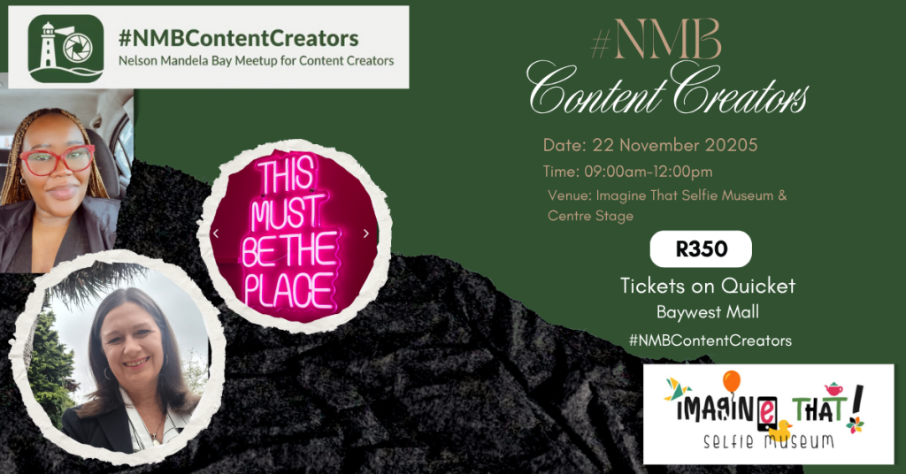 Nelson Mandela Bay Content Creators Meetup - a chance for creators in Port Elizabeth / Gqeberha to get together
