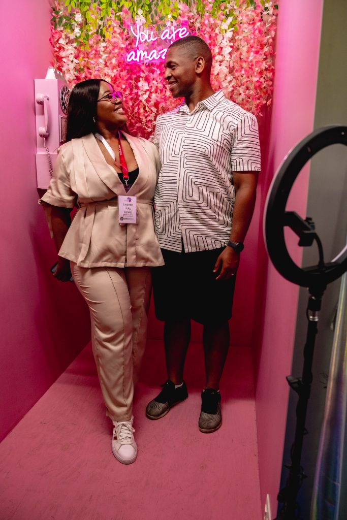 Lwando with her hubby