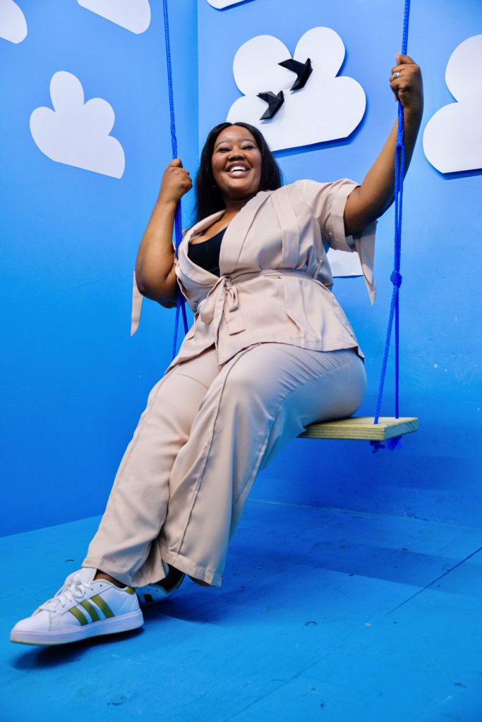 Lwando Joko Sipeliti on the swing