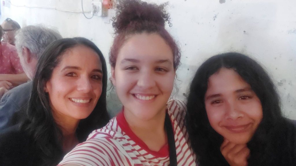 Nicole with her daughters