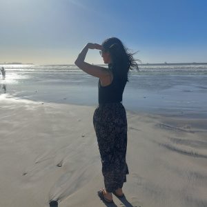 Nicole on the beach