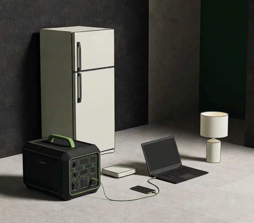 A high end range backup can run the fridge and other appliances.