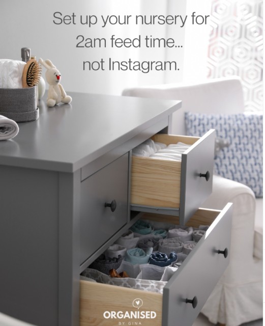 Set up your nursery for 2am feed time.. not instagram