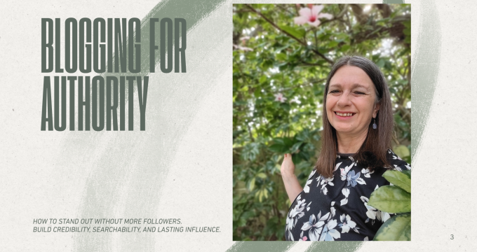 Blogging for authority: how to build credibility, searchability and lasting influence.