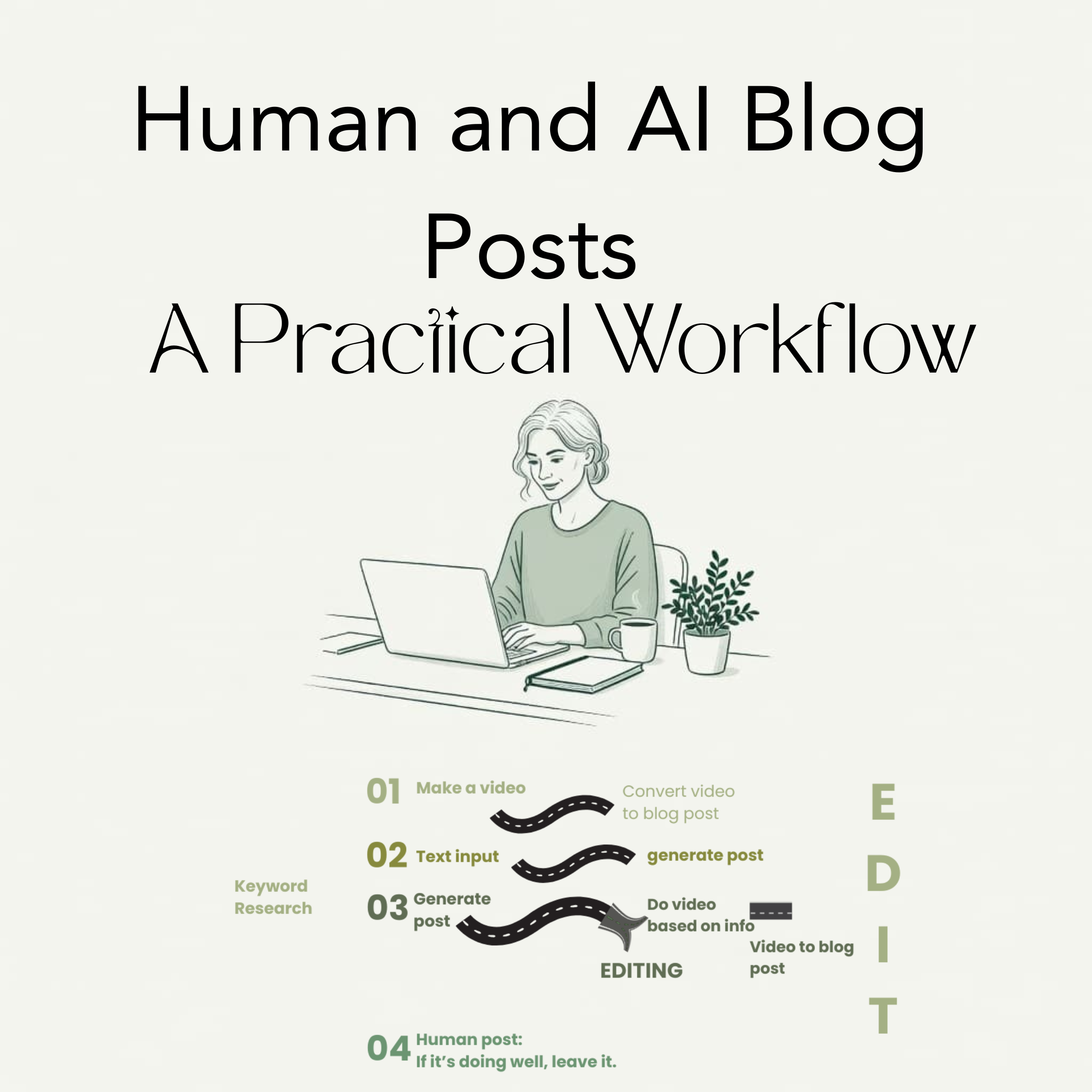 Human and AI Blog Posts: A Practical Workflow (EBook and Video)