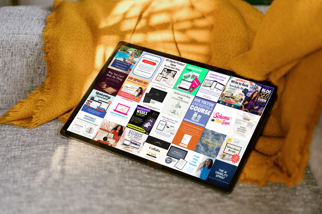 Blogging is not dead bundle on a tablet