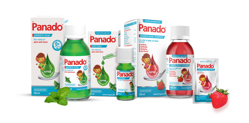 Panado products paed range shot.