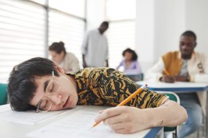 tired teenager